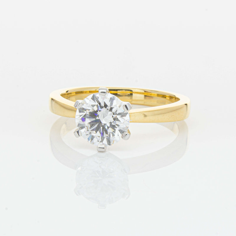 18ct Yellow Gold 1.51ct Diamond Nova Ring-Ring-Walker & Hall