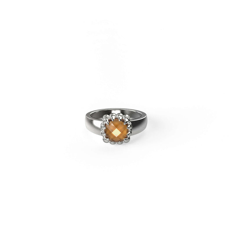 Stolen Girlfriends Club Baby Claw Ring - Sterling Silver & Citrine-Ring-Walker & Hall