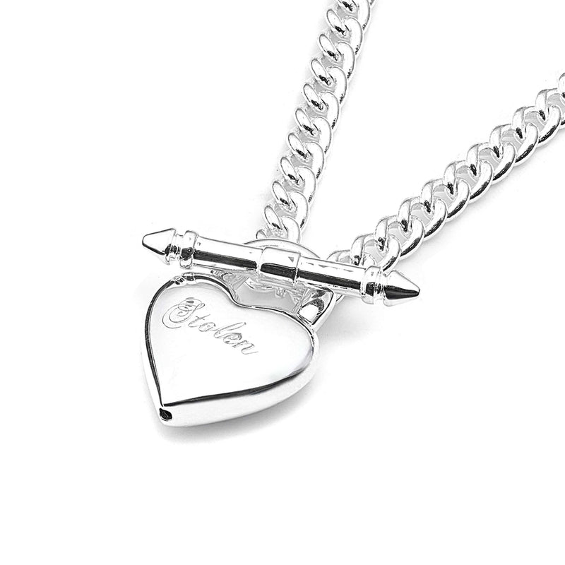 Stolen Girlfriends Club Love Locket Fob Necklace - Sterling Silver-Necklace-Walker & Hall