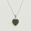 Sterling Silver Pounamu Heart Pendant - Necklace - Walker & Hall