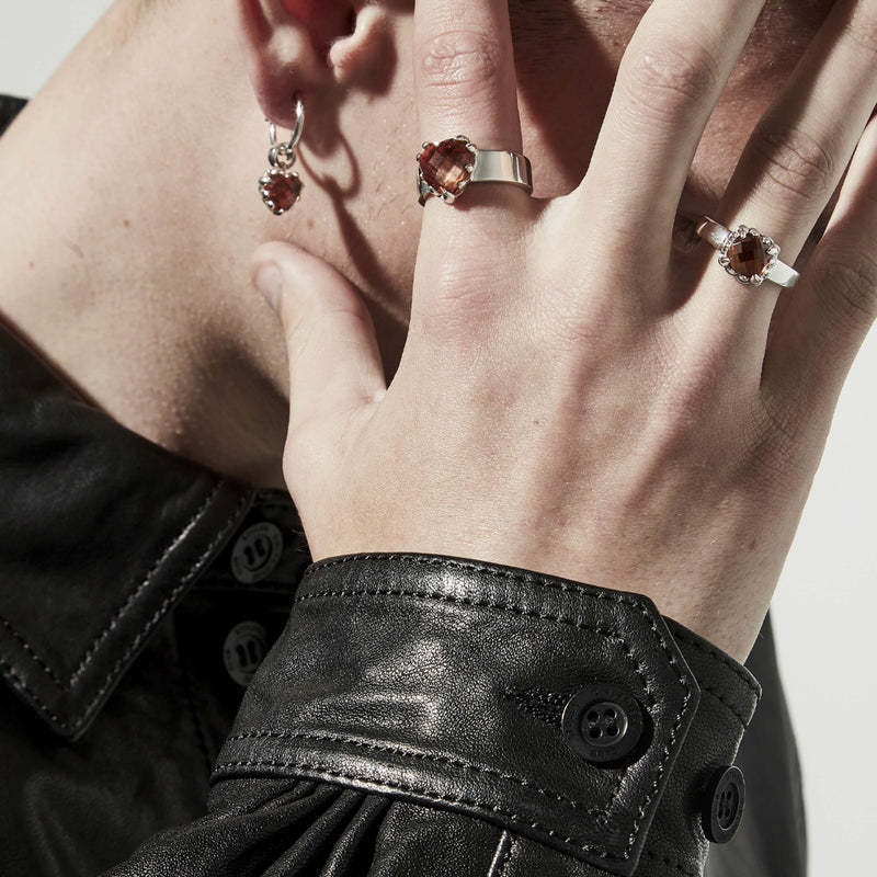 Stolen Girlfriends Club Baby Claw Ring - Sterling Silver & Citrine-Ring-Walker & Hall