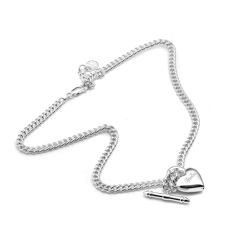 Stolen Girlfriends Club Love Locket Fob Necklace - Sterling Silver-Necklace-Walker & Hall