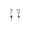 Stolen Girlfriends Club Blind Faith Earrings - Silver & Onyx - Earrings - Walker & Hall