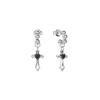 Stolen Girlfriends Club Blind Faith Earrings - Silver & Onyx - Earrings - Walker & Hall