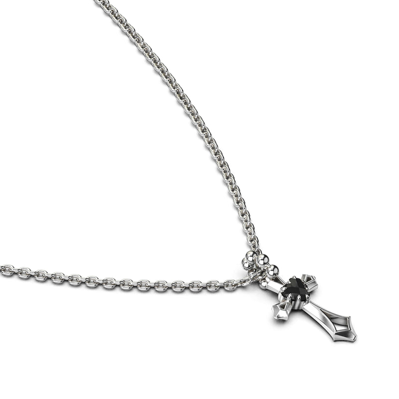 Stolen Girlfriends Club Blind Faith Necklace - Sterling Silver & Onyx - Necklace - Walker & Hall