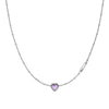 Stolen Girlfriends Club Dahlia's Heart Necklace - Pink Amethyst - Necklace - Walker & Hall