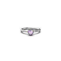 Stolen Girlfriends Club Dahlia's Heart Ring - Pink Amethyst - Ring - Walker & Hall