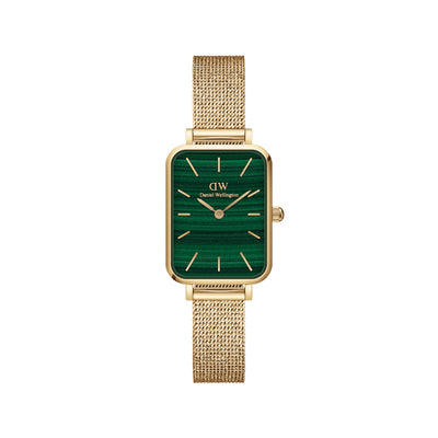 Daniel Wellington Quadro Pressed Evergold Watch - Green - Watch - Walker & Hall