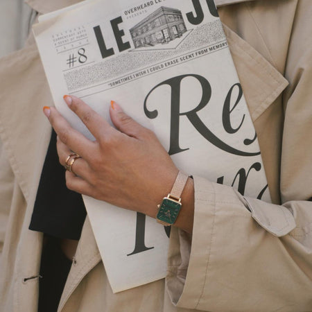 Daniel Wellington Quadro Pressed Evergold Watch - Green - Watch - Walker & Hall