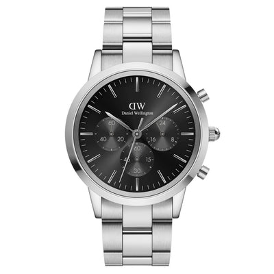 Daniel Wellington Iconic Chronograph Watch - Silver-Watch-Walker & Hall
