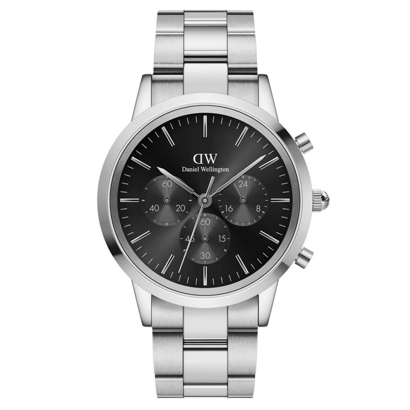 Daniel Wellington Iconic Chronograph Watch - Silver-Watch-Walker & Hall