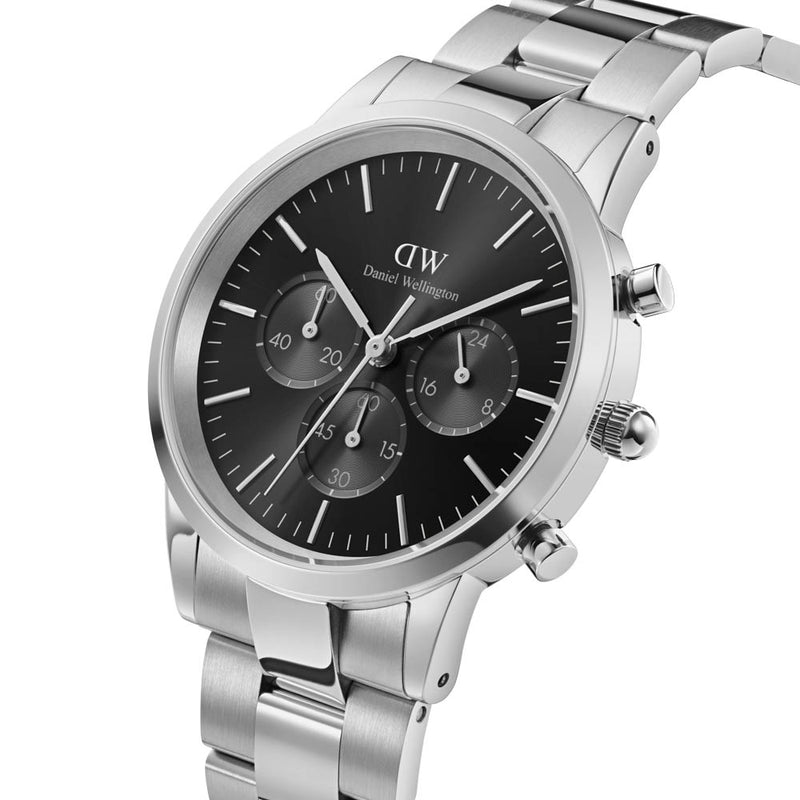 Daniel Wellington Iconic Chronograph Watch - Silver-Watch-Walker & Hall