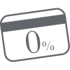Interest free finance icon