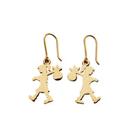 Karen Walker Runaway Girl Earrings - Gold Plated - Earrings - Walker & Hall