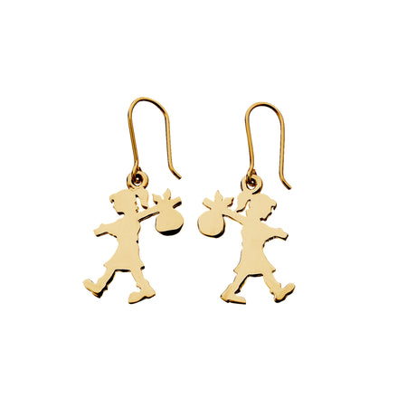 Karen Walker Runaway Girl Earrings - Gold Plated - Earrings - Walker & Hall