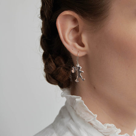 Karen Walker Runaway Girl Earrings - Sterling Silver-Earrings-Walker & Hall