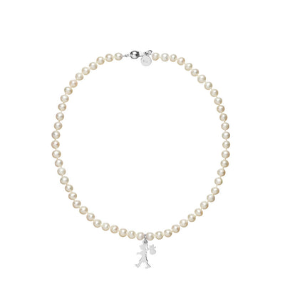Karen Walker Girl With All The Pearls Necklace - Sterling Silver-Necklace-Walker & Hall