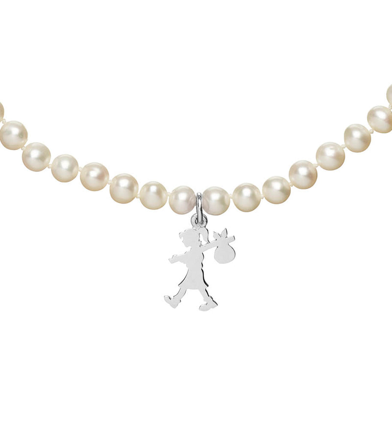 Karen Walker Girl With All The Pearls Necklace - Sterling Silver-Necklace-Walker & Hall