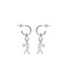 Karen Walker Girl With A Pearl Earrings - Sterling Silver-Earrings-Walker & Hall