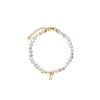 Karen Walker Mini Girl With Pearls Bracelet - 9ct Yellow Gold-Bracelet-Walker & Hall