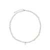 Karen Walker Mini Girl With Pearls Necklace - Sterling Silver-Necklace-Walker & Hall