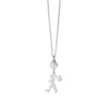 Karen Walker Girl & The Pearl Necklace - Sterling Silver-Necklace-Walker & Hall
