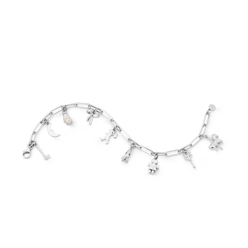 Karen Walker Full Adventure Charm Bracelet - Sterling Silver-Bracelet-Walker & Hall