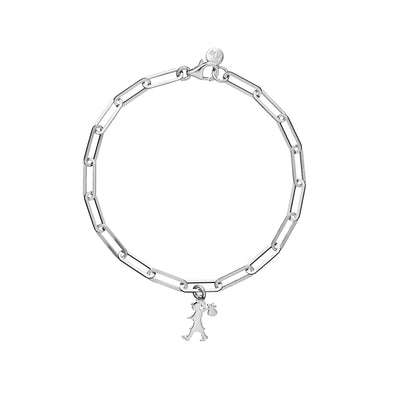 Karen Walker Runaway Girl Charm Bracelet - Sterling Silver-Bracelet-Walker & Hall