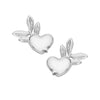 Karen Walker Pixie Heart Studs - Sterling Silver-Earrings-Walker & Hall