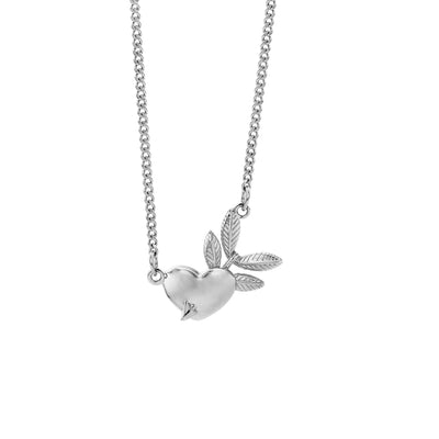 Karen Walker Pixie Heart Necklace - Sterling Silver-Necklace-Walker & Hall