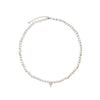 Karen Walker Petite Bow With Pearls Necklace - Sterling Silver-Necklace-Walker & Hall