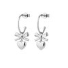 Karen Walker Mini Superlove Hoop Earrings - Sterling Silver-Earrings-Walker & Hall