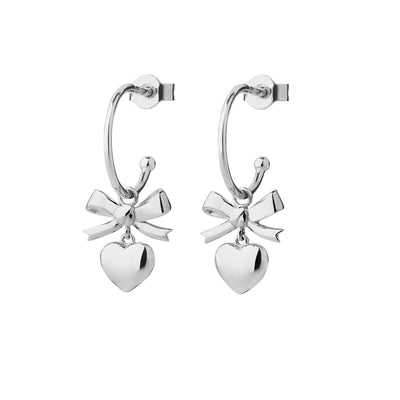 Karen Walker Mini Superlove Hoop Earrings - Sterling Silver-Earrings-Walker & Hall
