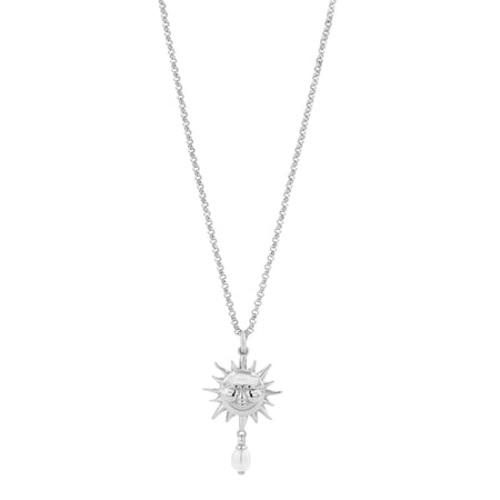 Karen Walker Sun Necklace - Sterling Silver-Necklace-Walker & Hall