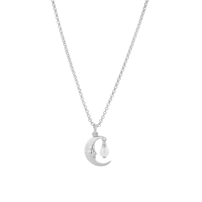 Karen Walker Moon Necklace - Sterling Silver-Necklace-Walker & Hall