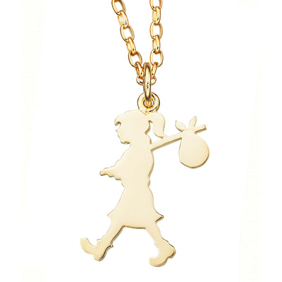 Karen Walker Large Runaway Girl Necklace - Gold Plated - Necklace - Walker & Hall