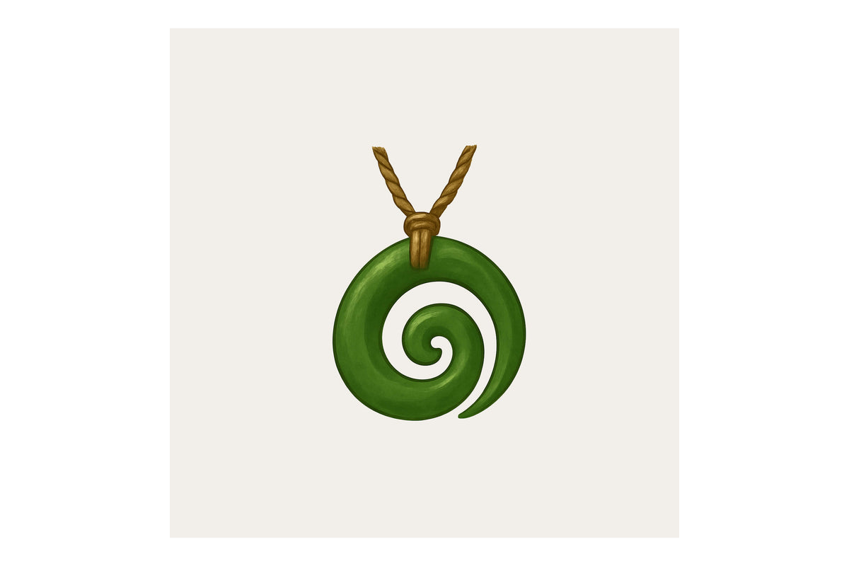 Koru Greenstone Pendant