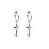 Stolen Girlfriends Club Love Key Anchor Earrings - Sterling Silver-Earrings-Walker & Hall