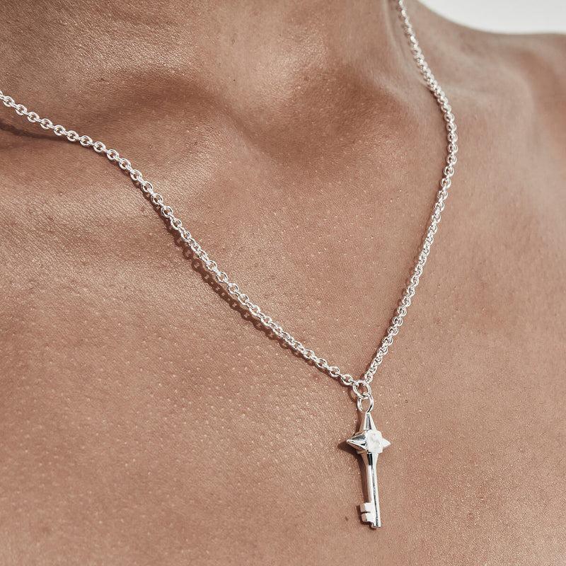Stolen Girlfriends Club Love Key Necklace - Sterling Silver-Necklace-Walker & Hall