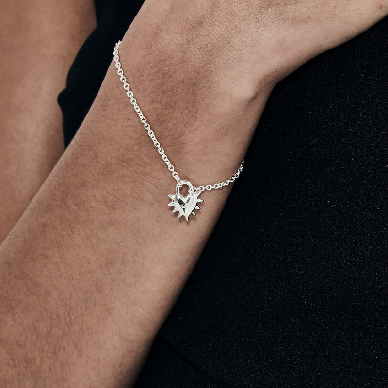 Stolen Girlfriends Club Love Locket Bracelet - Sterling Silver-Bracelet-Walker & Hall