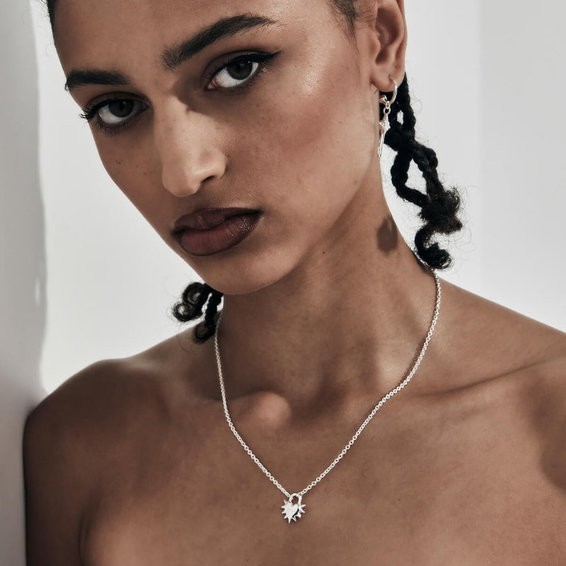 Stolen Girlfriends Club Love Locket Necklace - Sterling Silver-Necklace-Walker & Hall