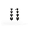 Stolen Girlfriends Club Love Claw Eternity Earrings - Silver & Onyx - Earrings - Walker & Hall