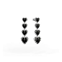 Stolen Girlfriends Club Love Claw Eternity Earrings - Silver & Onyx - Earrings - Walker & Hall