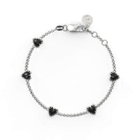 Stolen Girlfriends Club Love Claw Infinity Chain Bracelet - Silver & Onyx - Bracelet - Walker & Hall