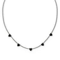 Stolen Girlfriends Club Love Claw Infinity Chain Necklace - Silver & Onyx - Necklace - Walker & Hall