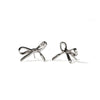 Meadowlark Bow Earrings Medium - Sterling Silver-Earrings-Walker & Hall
