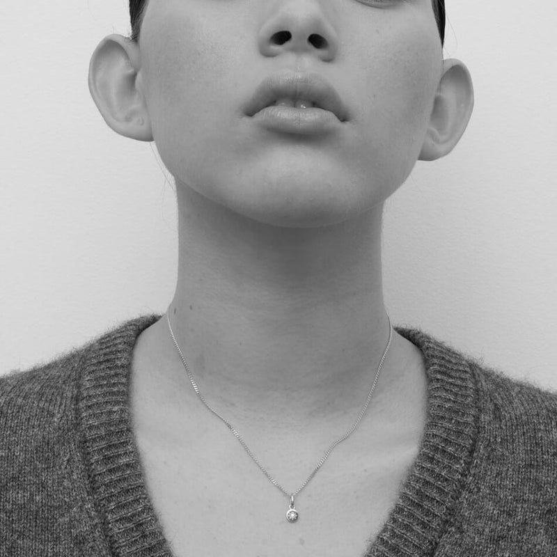 Meadowlark Lulu Necklace - Sterling Silver & African Garnet-Necklace-Walker & Hall