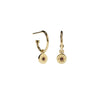 Meadowlark Lulu Signature Hoop Earrings - Gold Plated & African Garnet-Earrings-Walker & Hall