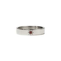 Meadowlark Lulu Star Ring - Sterling Silver & African Garnet-Ring-Walker & Hall