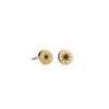 Meadowlark Lulu Stud Earrings - Gold Plated & African Garnet-Earrings-Walker & Hall
